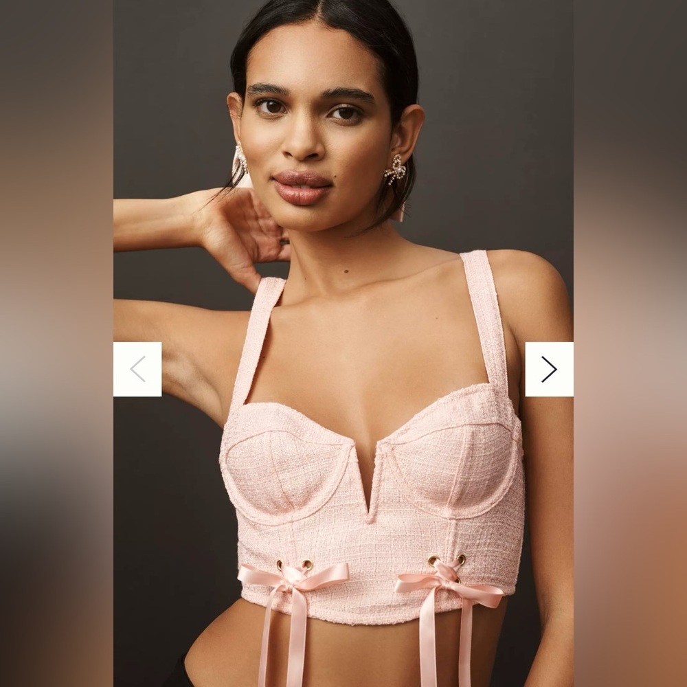 By Anthropologie Tweed Corset